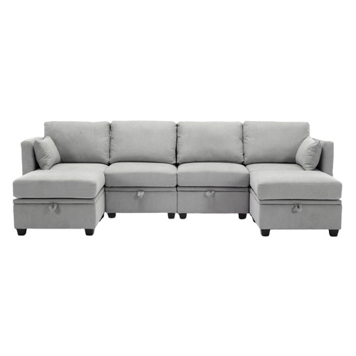 Juno 6 Seater Modular Sofa Set with Ottoman