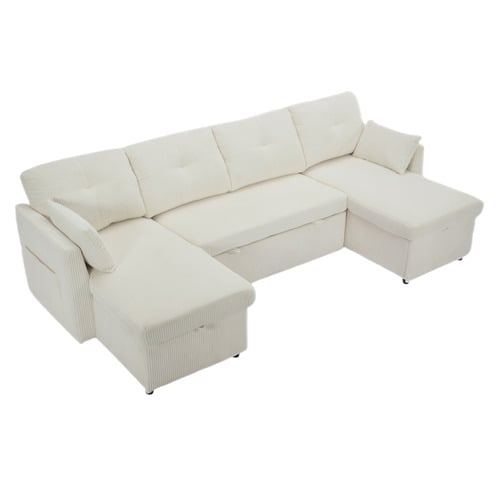 Fontana 4 Seater Pull Out Sofa Bed with Chaise