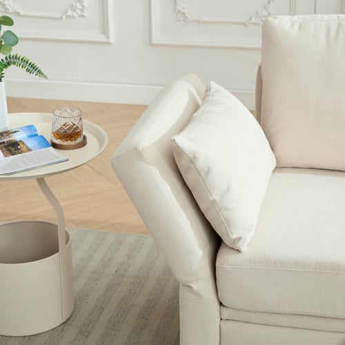 Juno 3 Seater Upholstered Sofa with Storage