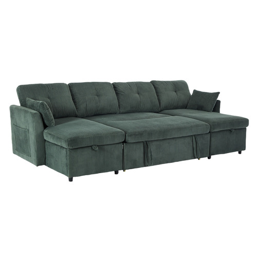 Fontana 4 Seater Pull Out Sofa Bed with Chaise