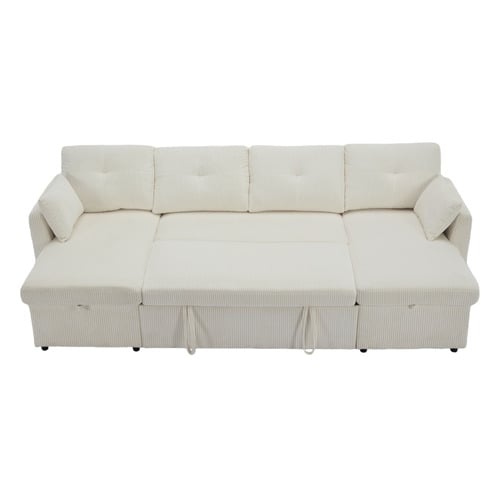 Fontana 4 Seater Pull Out Sofa Bed with Chaise