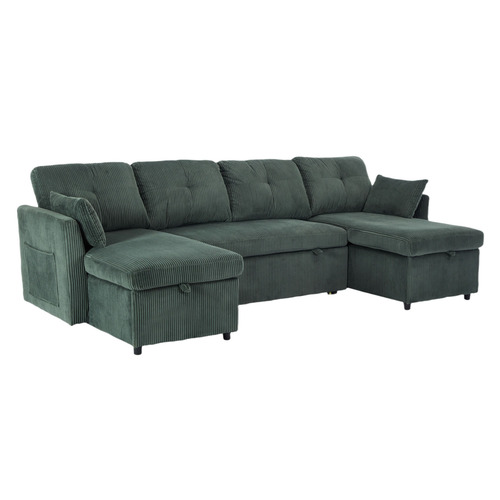 Fontana 4 Seater Pull Out Sofa Bed with Chaise
