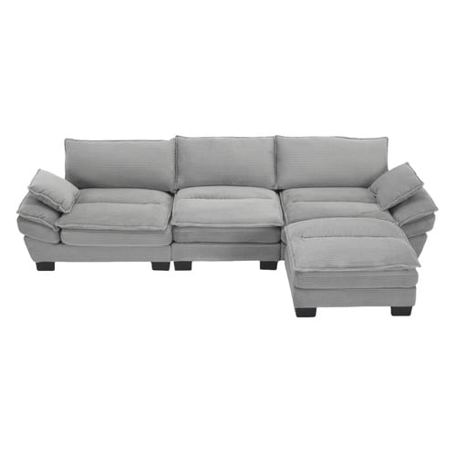 Haines 4 Seater Modular Sofa Set with Ottoman