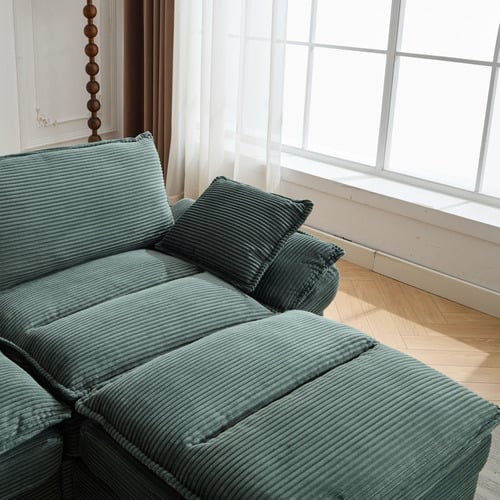 Haines 4 Seater Modular Sofa & Ottoman Set