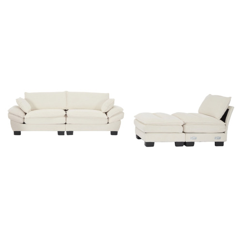 Haines 4 Seater Modular Sofa & Ottoman Set
