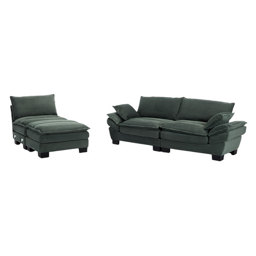 Haines 4 Seater Modular Sofa & Ottoman Set
