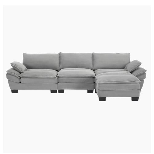Haines 4 Seater Modular Sofa & Ottoman Set