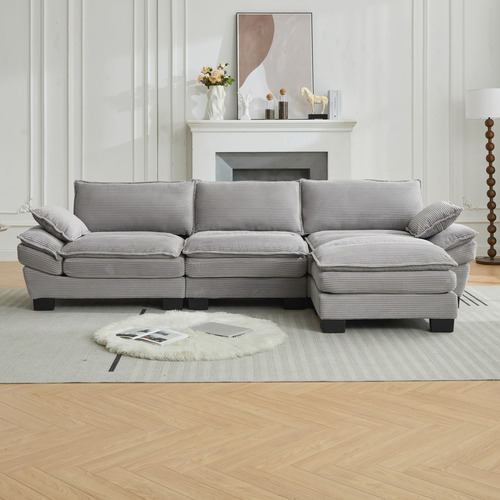 Haines 4 Seater Modular Sofa & Ottoman Set