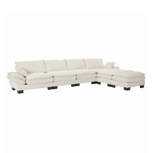 83cm Haines 4 Seater Modular Sofa & Ottoman Set