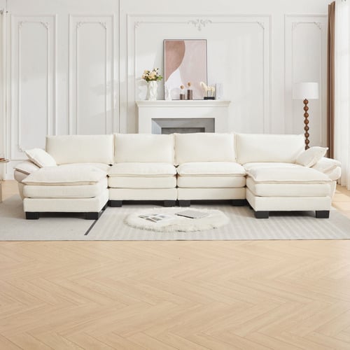 83cm Haines 4 Seater Modular Sofa & Ottoman Set
