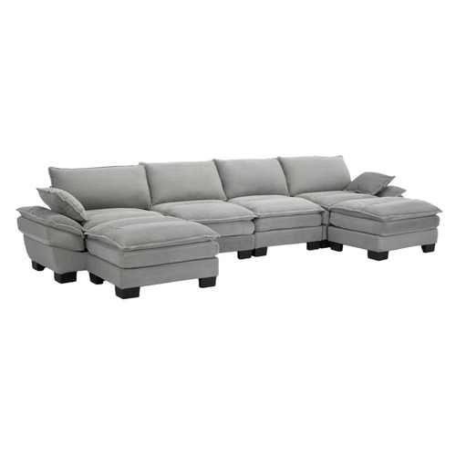 83cm Haines 4 Seater Modular Sofa & Ottoman Set