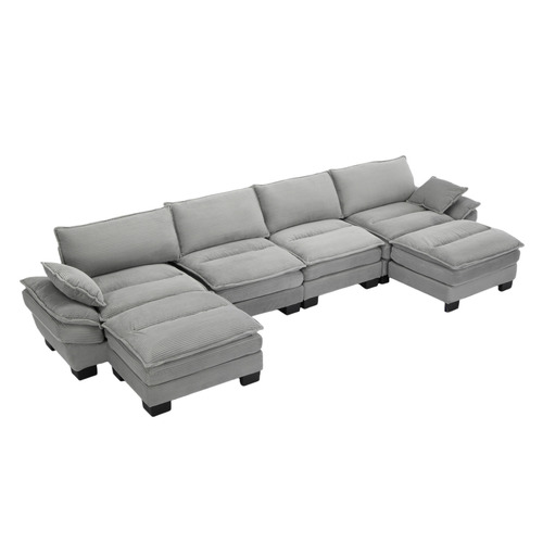 83cm Haines 4 Seater Modular Sofa & Ottoman Set