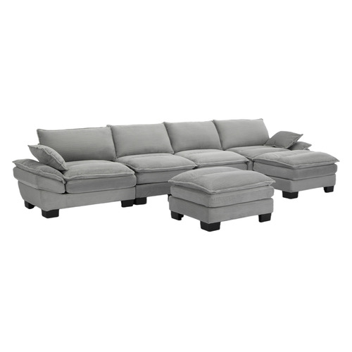83cm Haines 4 Seater Modular Sofa & Ottoman Set