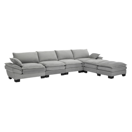 83cm Haines 4 Seater Modular Sofa & Ottoman Set