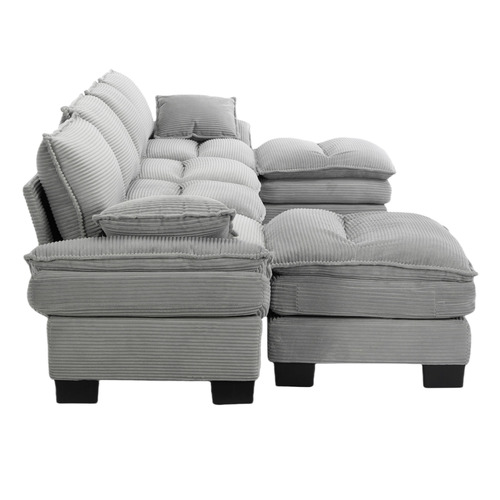 83cm Haines 4 Seater Modular Sofa & Ottoman Set