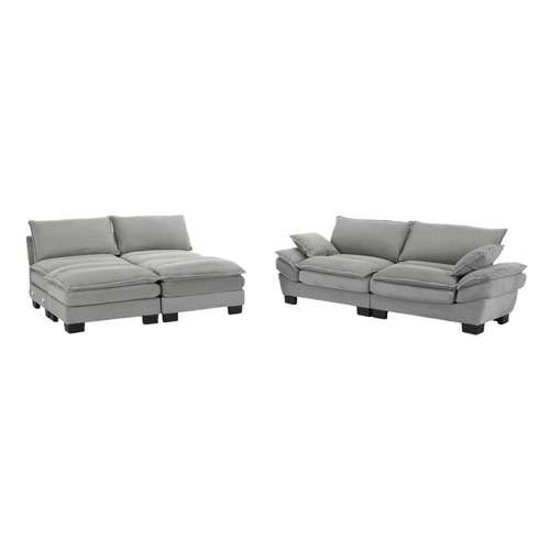 83cm Haines 4 Seater Modular Sofa & Ottoman Set