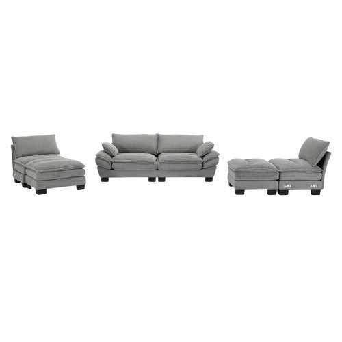 83cm Haines 4 Seater Modular Sofa & Ottoman Set