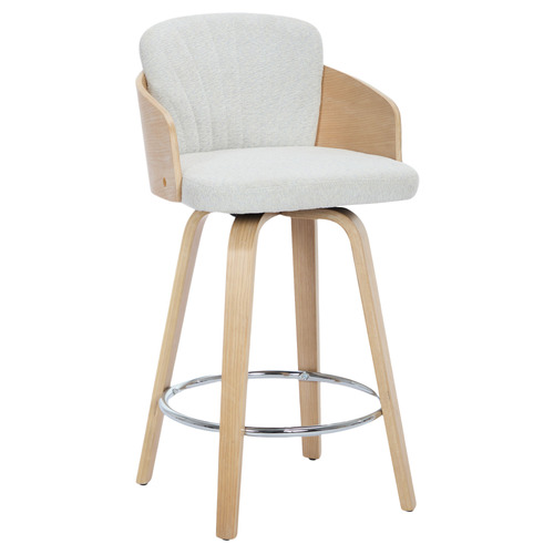 66.5cm Florence Walnut Wood Bar Stools