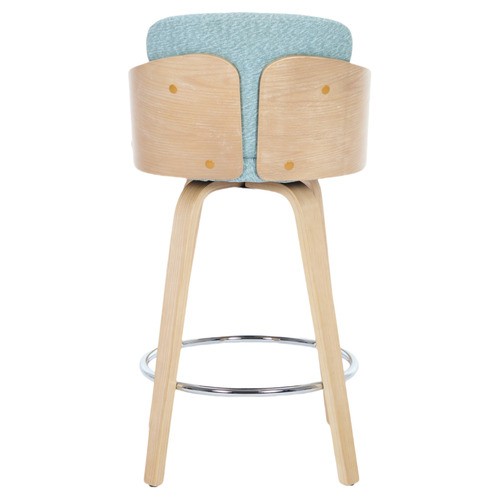 66.5cm Florence Walnut Wood Bar Stools
