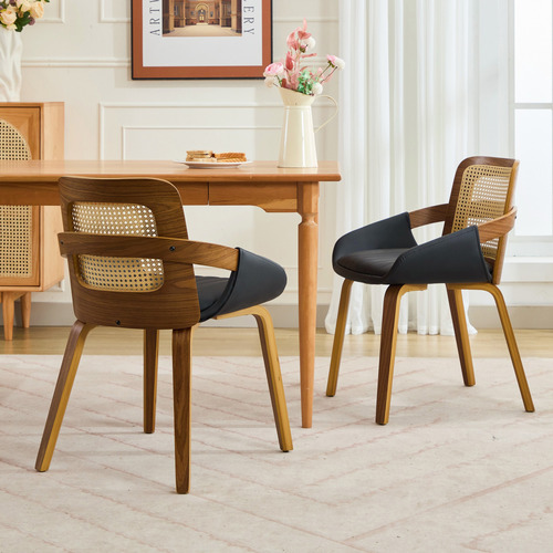 Otto Walnut Wood Dining Chairs