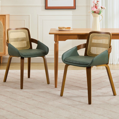 Otto Walnut Wood Dining Chairs