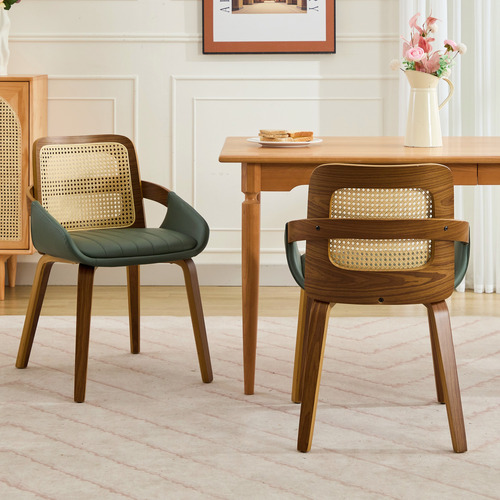 Otto Walnut Wood Dining Chairs