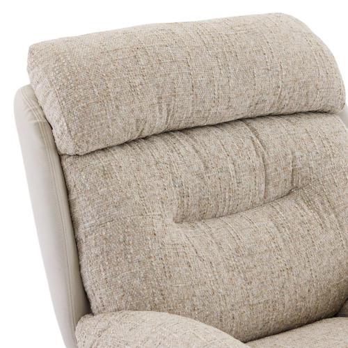 2 Piece Rye Linen Swivel Chair & Footstool Set