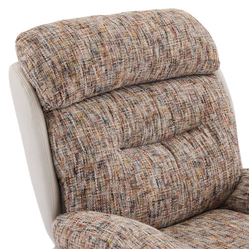 2 Piece Rye Linen Swivel Chair & Footstool Set