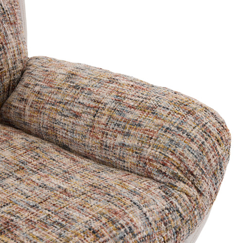 2 Piece Rye Linen Swivel Chair & Footstool Set