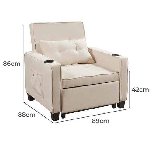 Luna Single Futon Sofa Bed