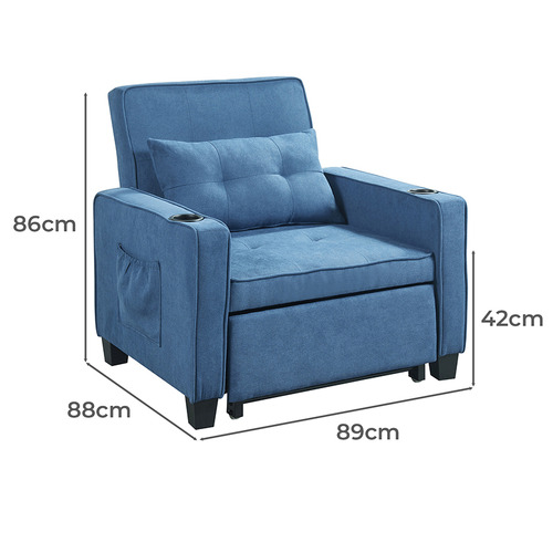 Luna Single Futon Sofa Bed