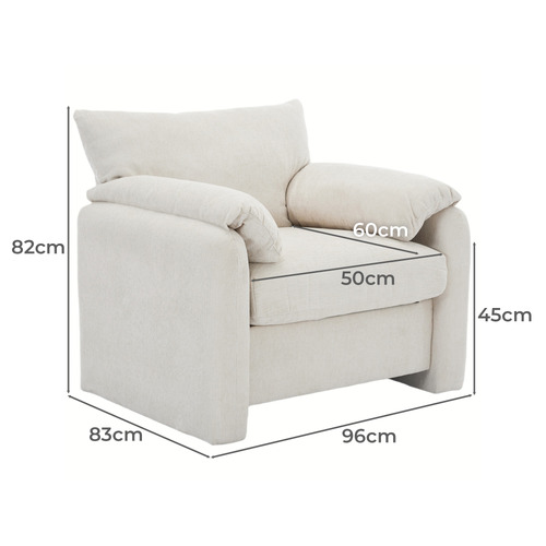 Jacque Chenille Armchair