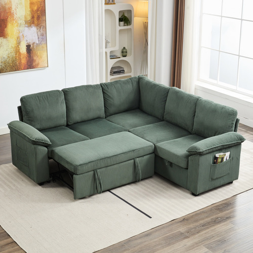 Eviana 5 Seater Corner Modular Sofa Bed
