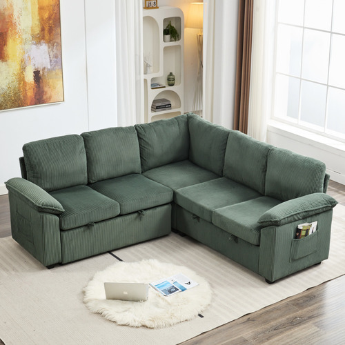 Eviana 5 Seater Corner Modular Sofa Bed