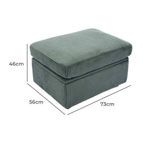 Eviana 6 Seater Corner Modular Sofa Bed & Ottoman Set
