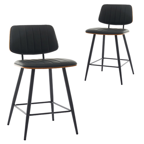 Alvin Faux Leather Bar Stools