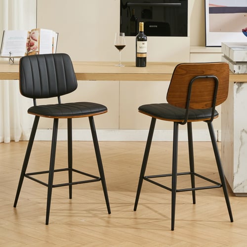 Alvin Faux Leather Bar Stools