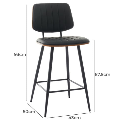 Alvin Faux Leather Bar Stools