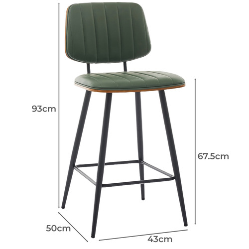 Alvin Faux Leather Bar Stools