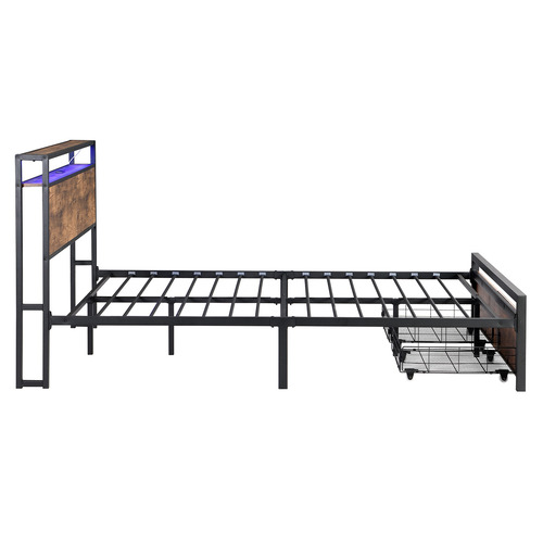 Nunzio Bed with LED and Charging Station