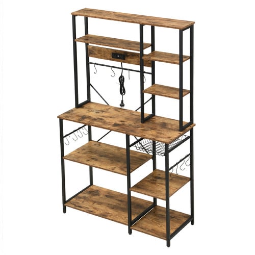 Colbee Shelving Unit with Outlets & USB Ports