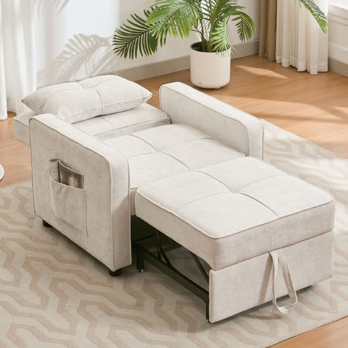 Iya Single Chenille Sofa Bed
