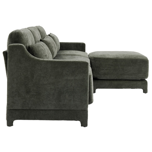 Felicie 4 Seater Chenille Sofa & Ottoman Set
