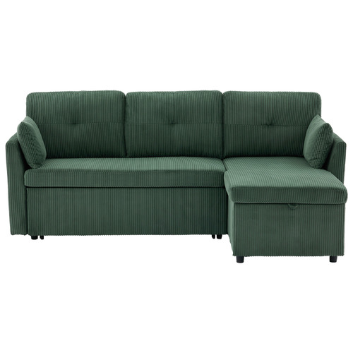 Fontana 3 Seater Queen&nbsp;Corduroy Sofa Bed with Chaise