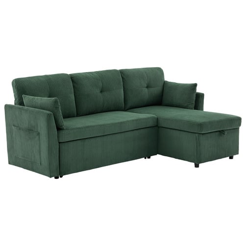 Fontana 3 Seater Queen&nbsp;Corduroy Sofa Bed with Chaise