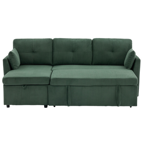 Fontana 3 Seater Queen&nbsp;Corduroy Sofa Bed with Chaise
