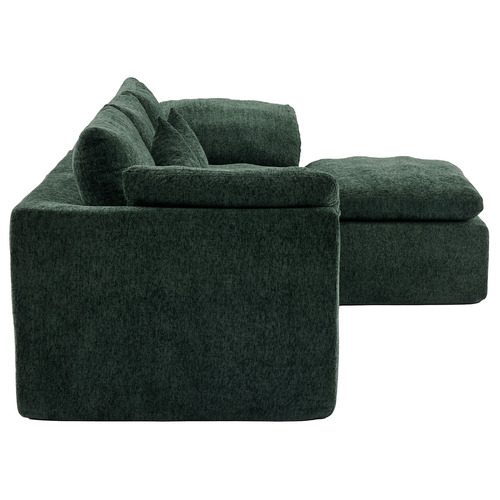 Fiona 4 Seater Chenille Sofa & Ottoman Set