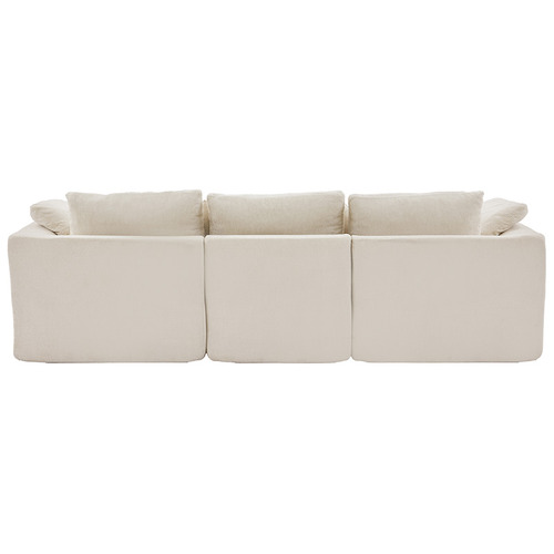 Fiona 4 Seater Chenille Sofa & Ottoman Set