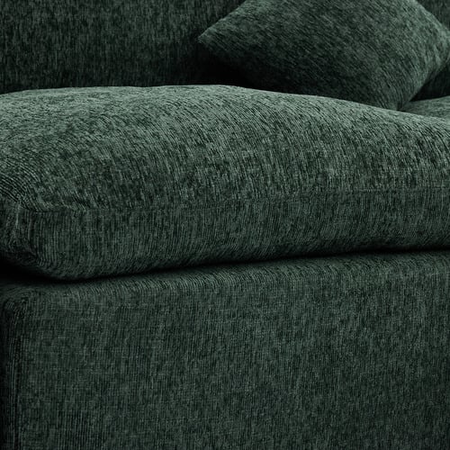 Fiona 4 Seater Chenille Modular Sofa & Ottoman Set