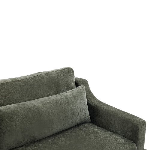 Felicie 4 Seater Chenille Modular Sofa & Ottoman Set